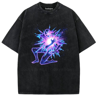 Soulisfree Cosmic Energy Burst Washed Tee