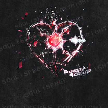 Soulisfree Broken Heart System Error Washed Tee