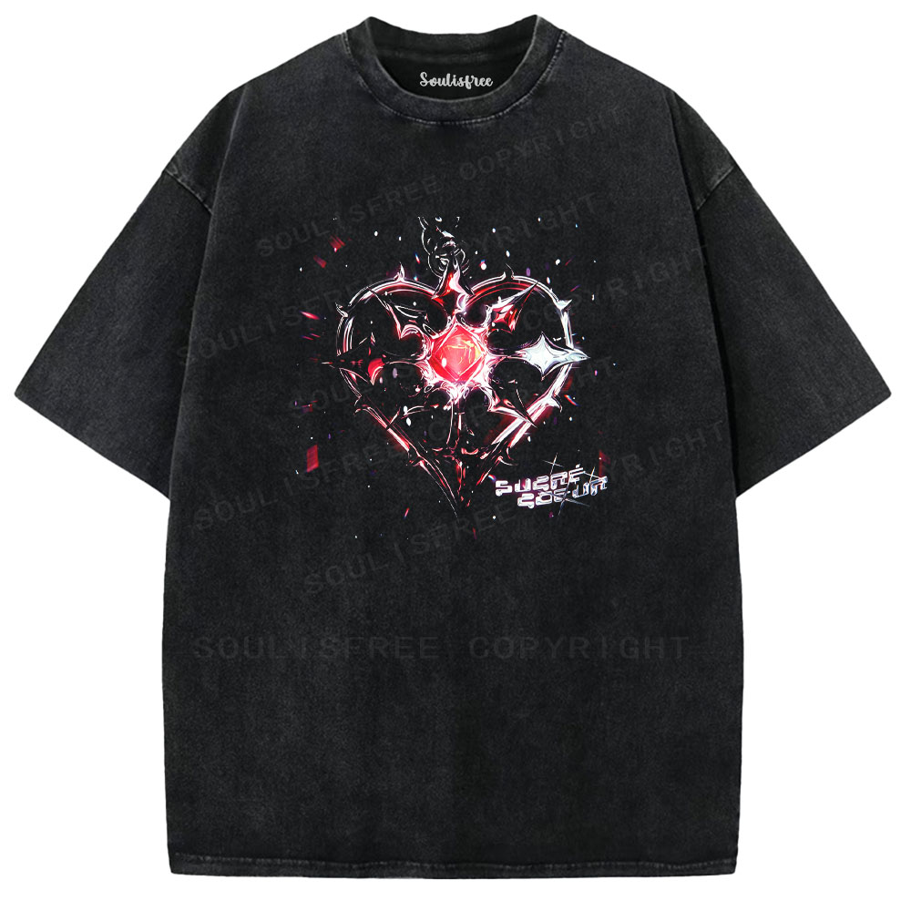 Soulisfree Broken Heart System Error Washed Tee