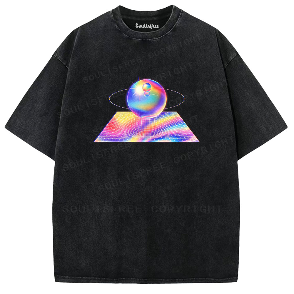 Soulisfree Cyberspace Odyssey Graphic Washed Tee