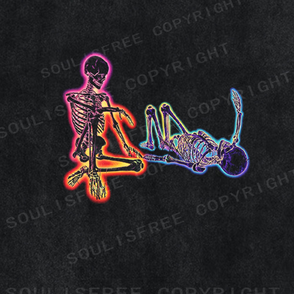 Soulisfree Eternal Rest Skeleton Washed Tee