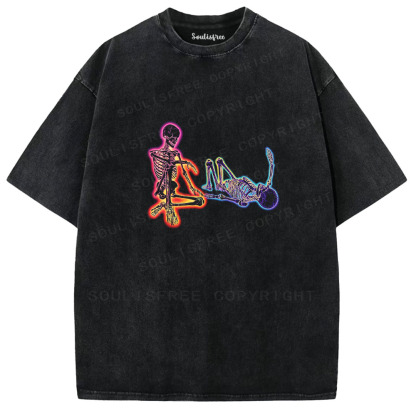 Soulisfree Eternal Rest Skeleton Washed Tee