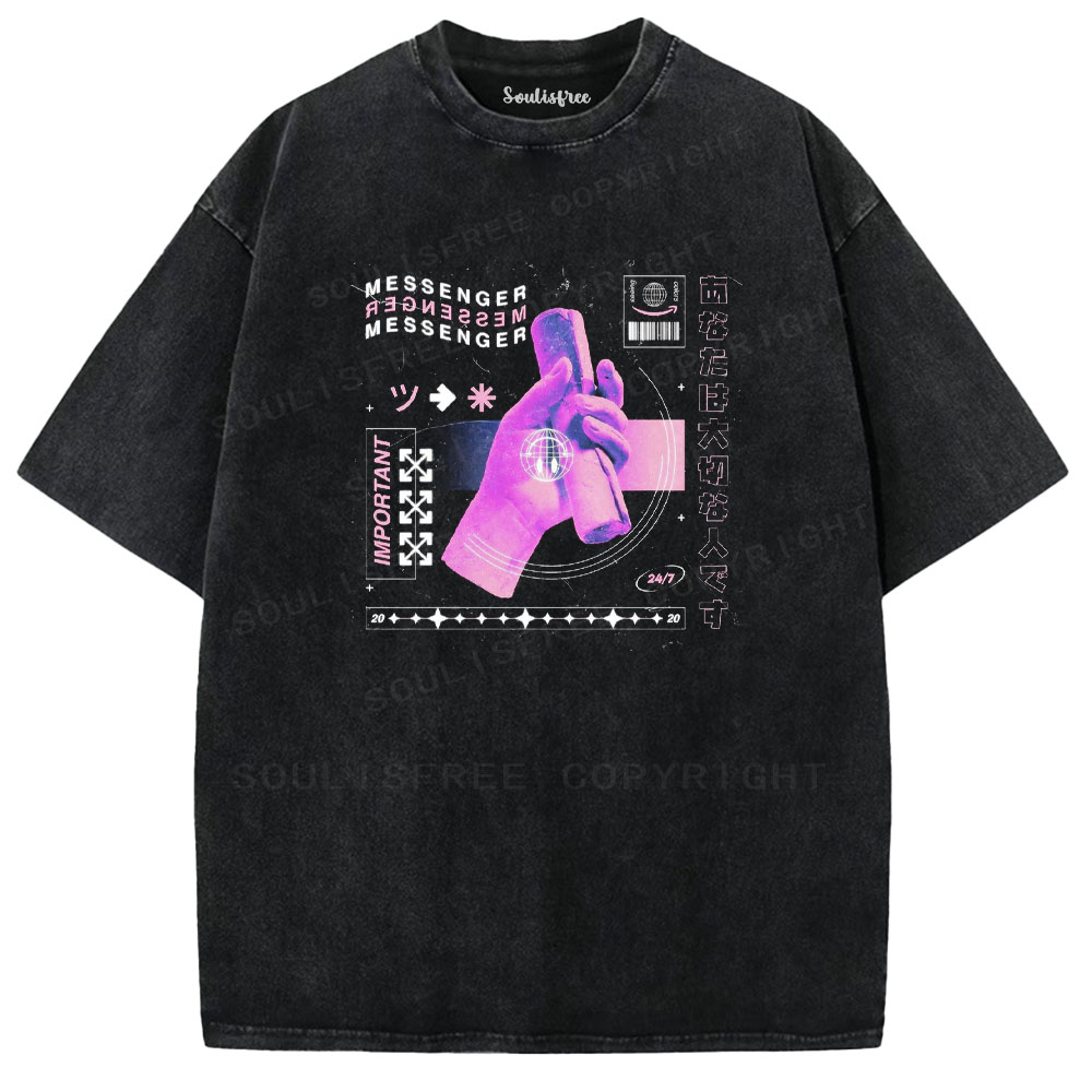 Soulisfree Future Tech Hand Washed Tee