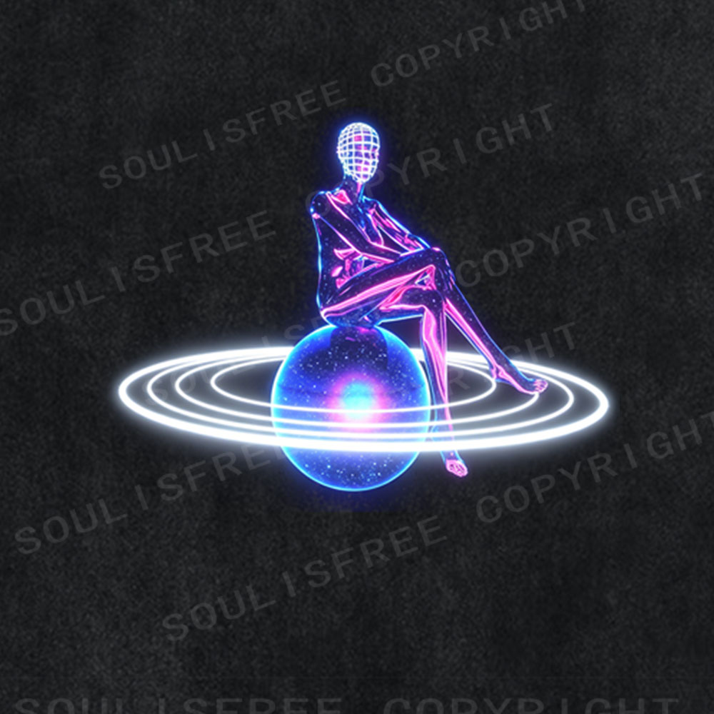 Soulisfree Cosmic Solitude Washed Tee
