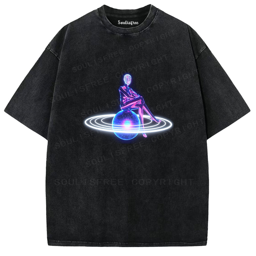 Soulisfree Cosmic Solitude Washed Tee