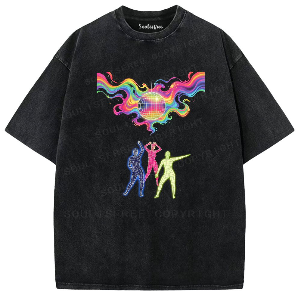 Soulisfree Retro Disco Party Washed Tee