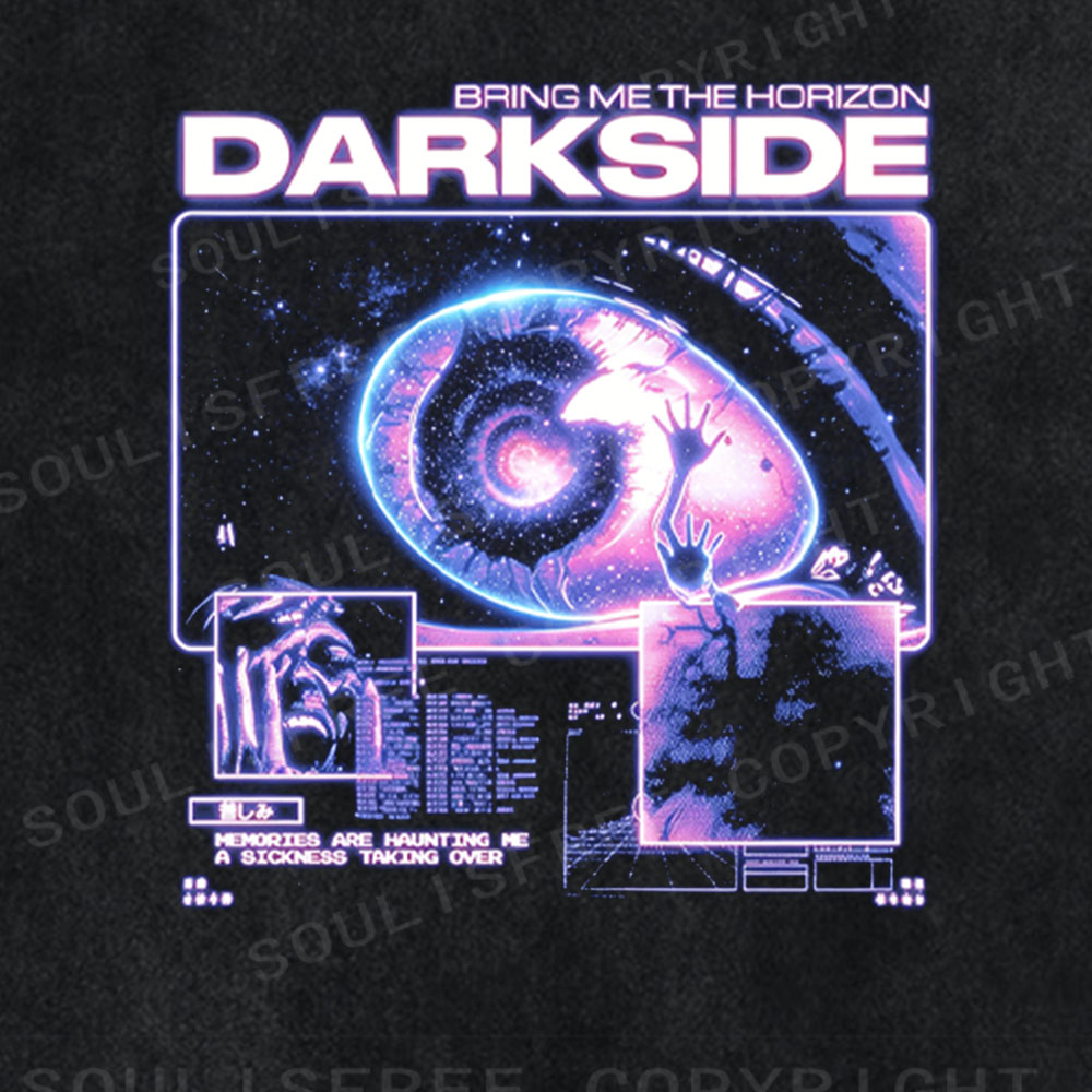 Soulisfree Darkside Cosmic Nightmare Washed Tee