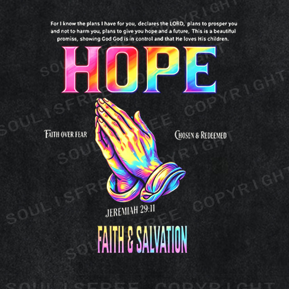 Soulisfree Hope Praying Hands Washed Tee