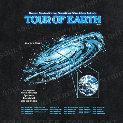 Soulisfree Glass Animals Space Washed Tee