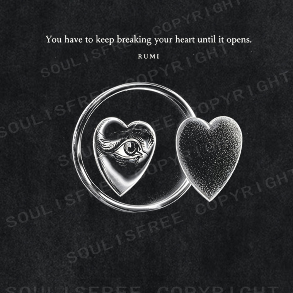 Soulisfree Heart Until It Opens Washed Tee
