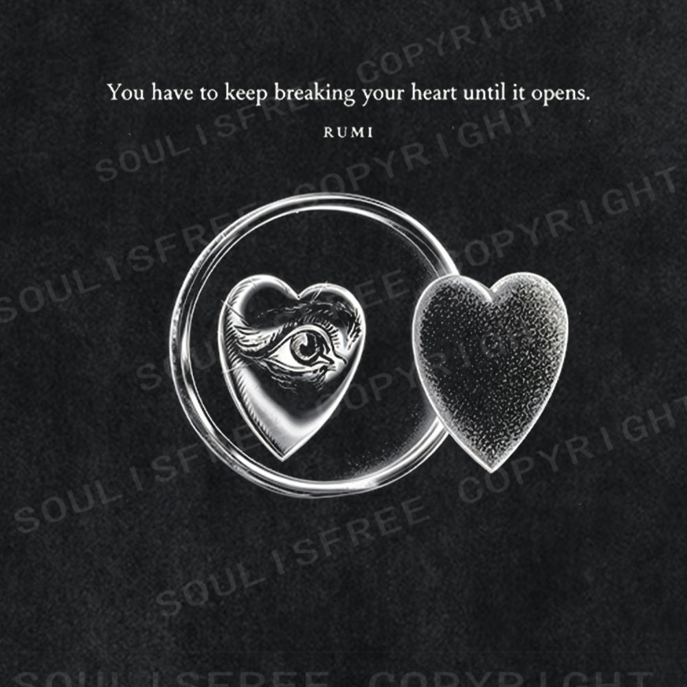 Soulisfree Heart Until It Opens Washed Tee