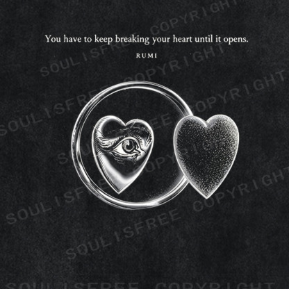 Soulisfree Heart Until It Opens Washed Tee