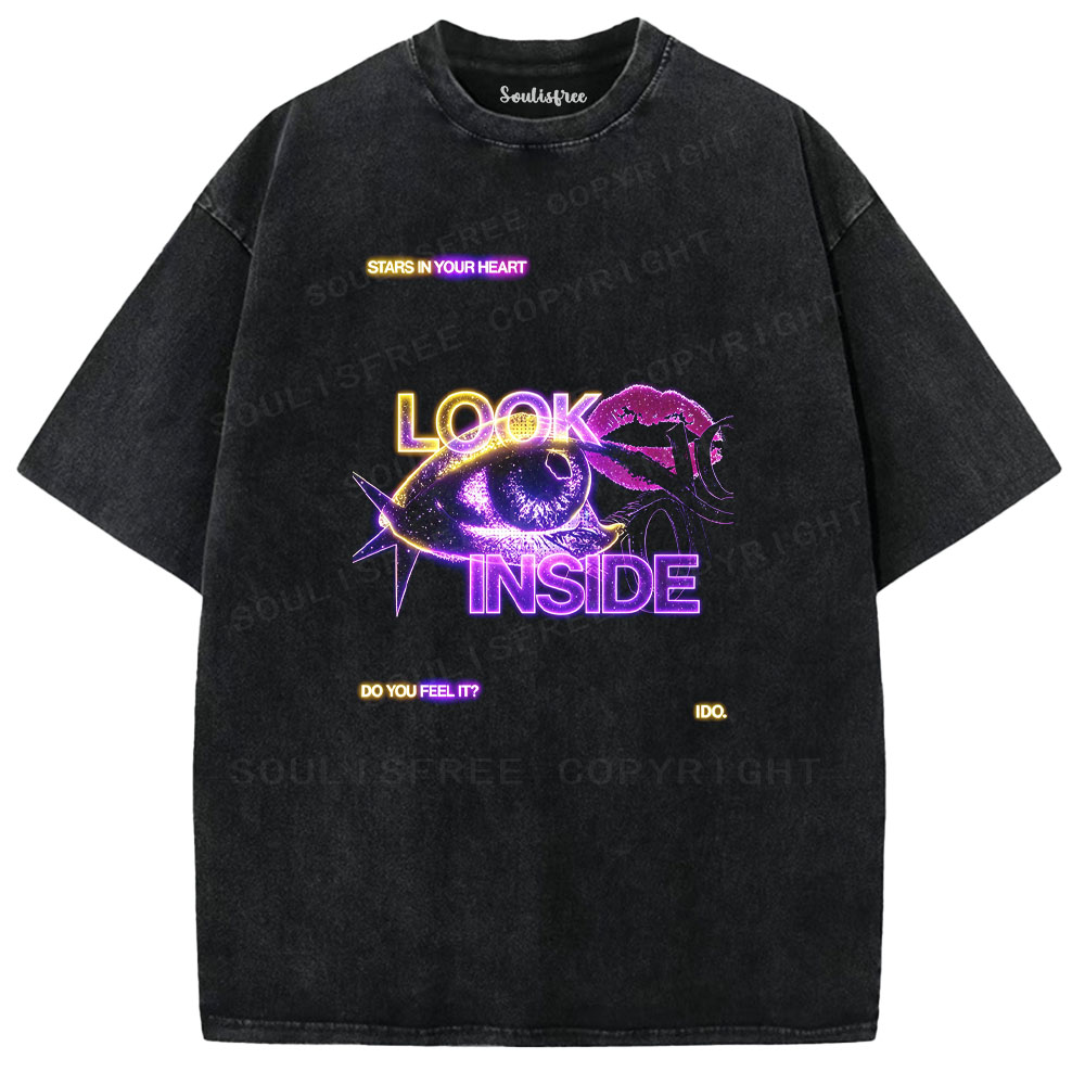 Soulisfree Cosmic Eye Inner Vision Washed Tee