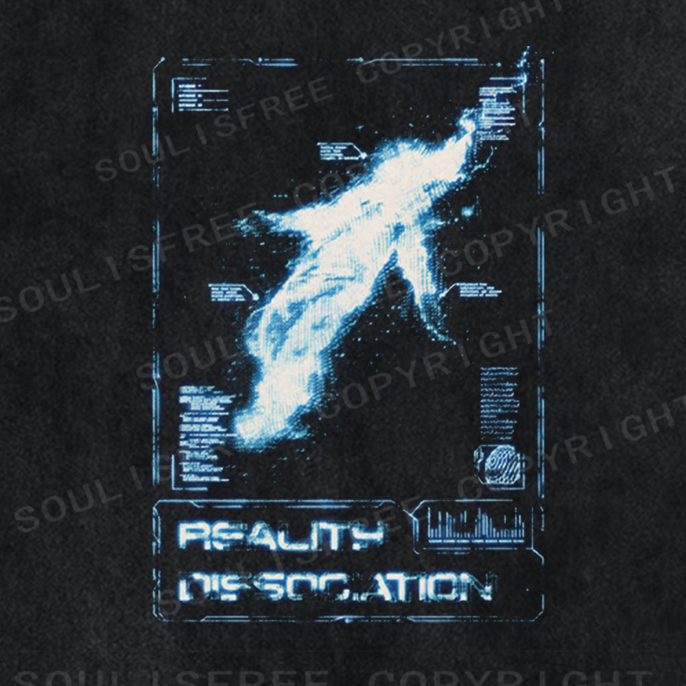 Soulisfree Reality Dissociation Cyber Washed Tee