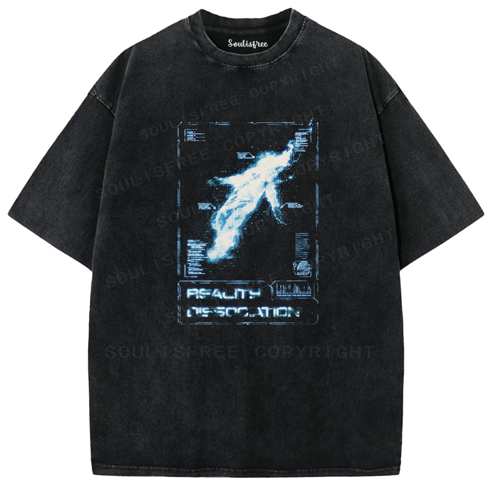 Soulisfree Reality Dissociation Cyber Washed Tee