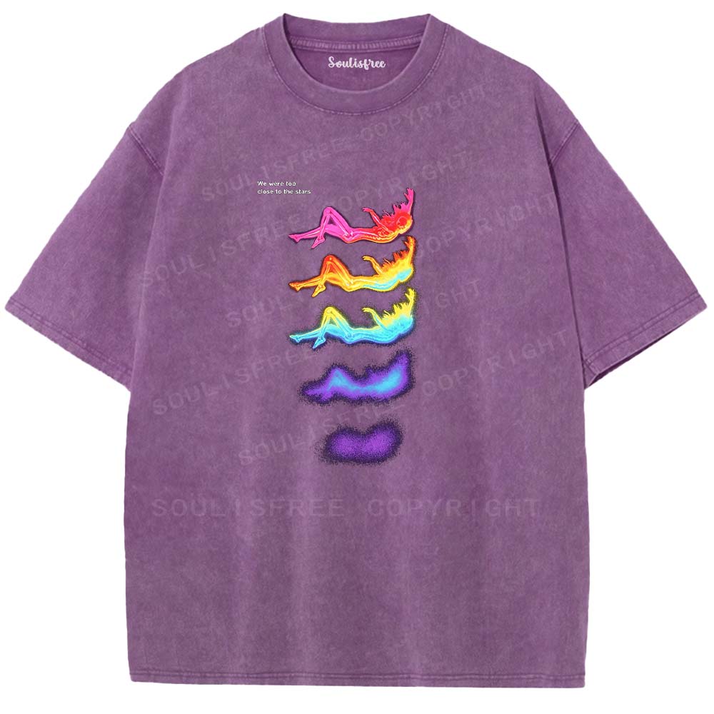 Soulisfree Too Close to the Stars Graphic  Washed Tee