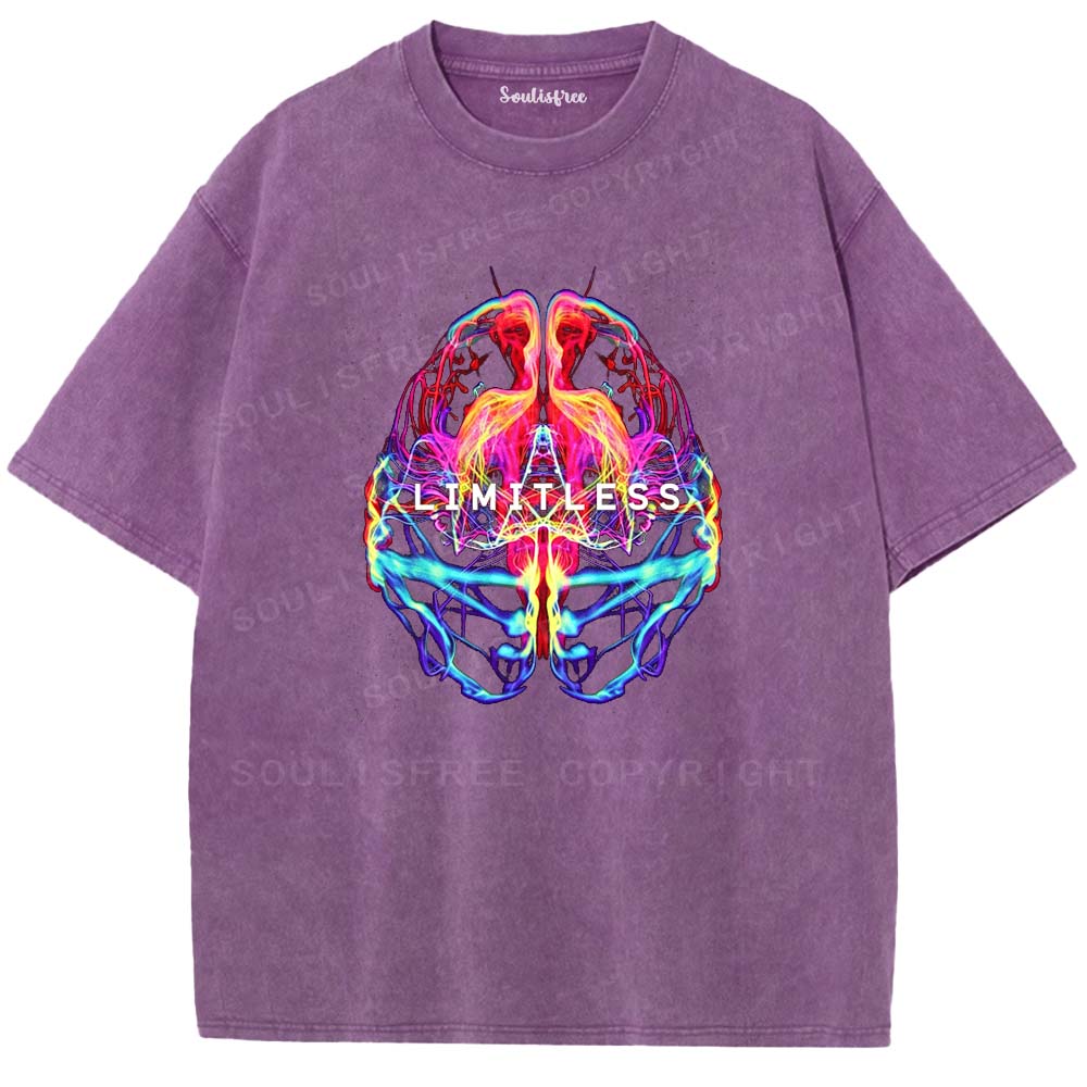 Soulisfree Limitless Mind Graphic  Washed Tee