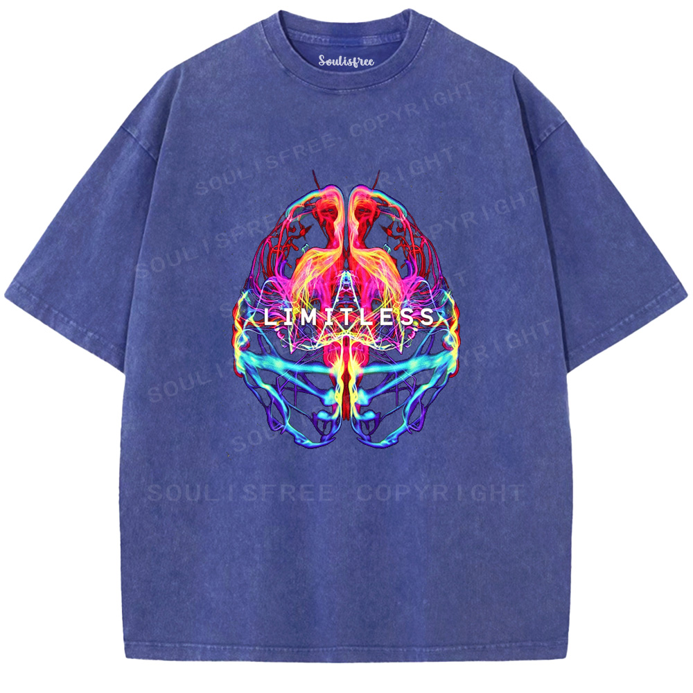 Soulisfree Limitless Mind Graphic  Washed Tee