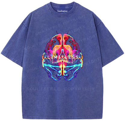 Soulisfree Limitless Mind Graphic  Washed Tee
