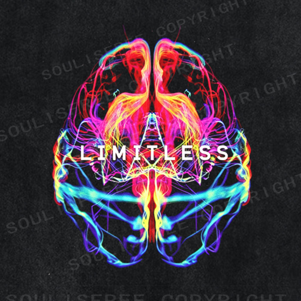 Soulisfree Limitless Mind Graphic  Washed Tee