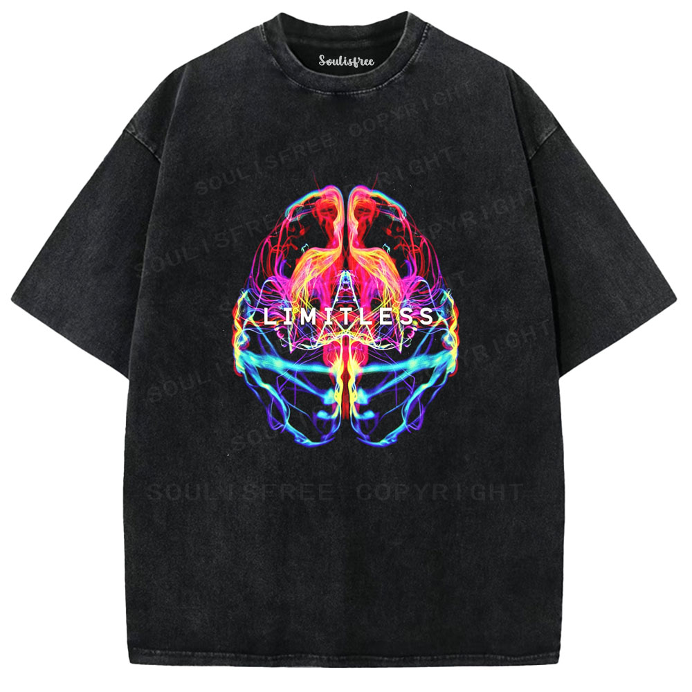 Soulisfree Limitless Mind Graphic  Washed Tee
