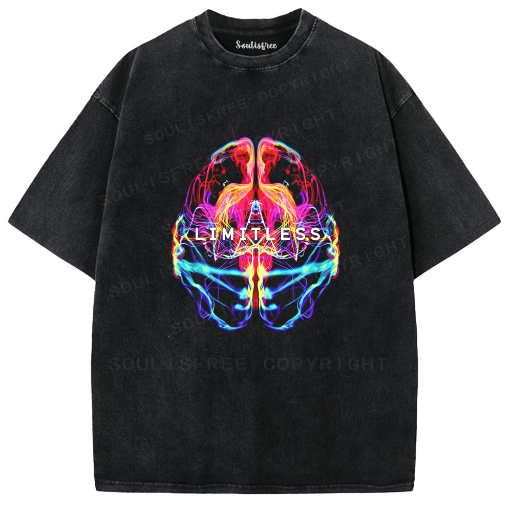 Soulisfree Limitless Mind Graphic  Washed Tee