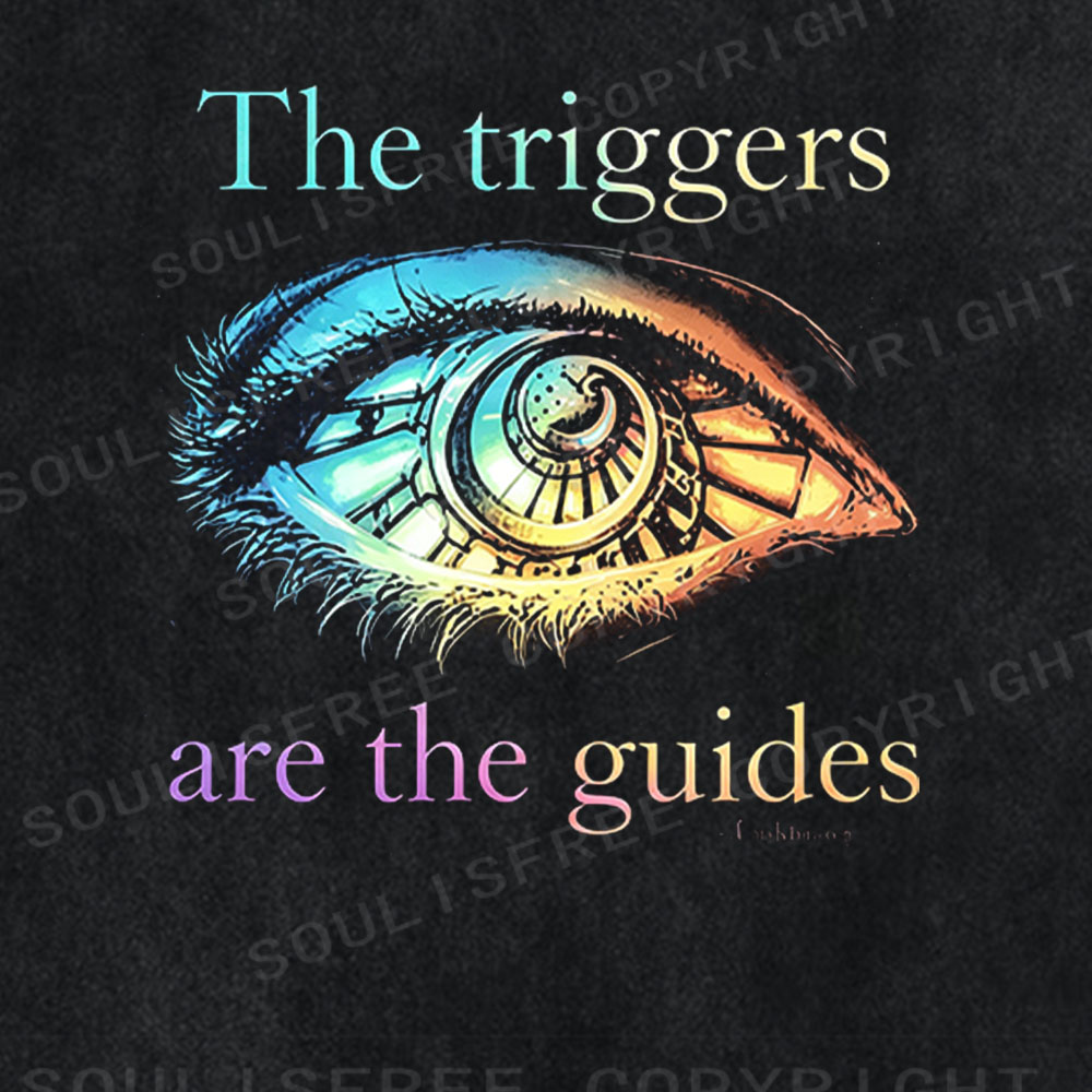 Soulisfree Triggers Are Guides Graphic Washed Tee