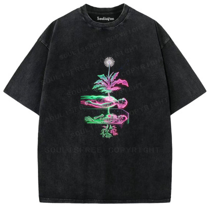 Soulisfree Surreal Nature Washed Tee