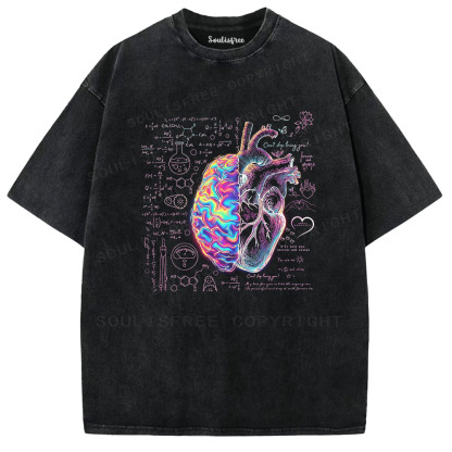 Soulisfree Rationality vs Romance Graphic Washed Tee