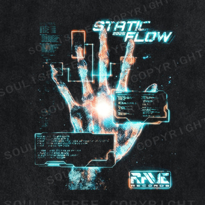 Soulisfree Static Flow 2025 Graphic Washed Tee
