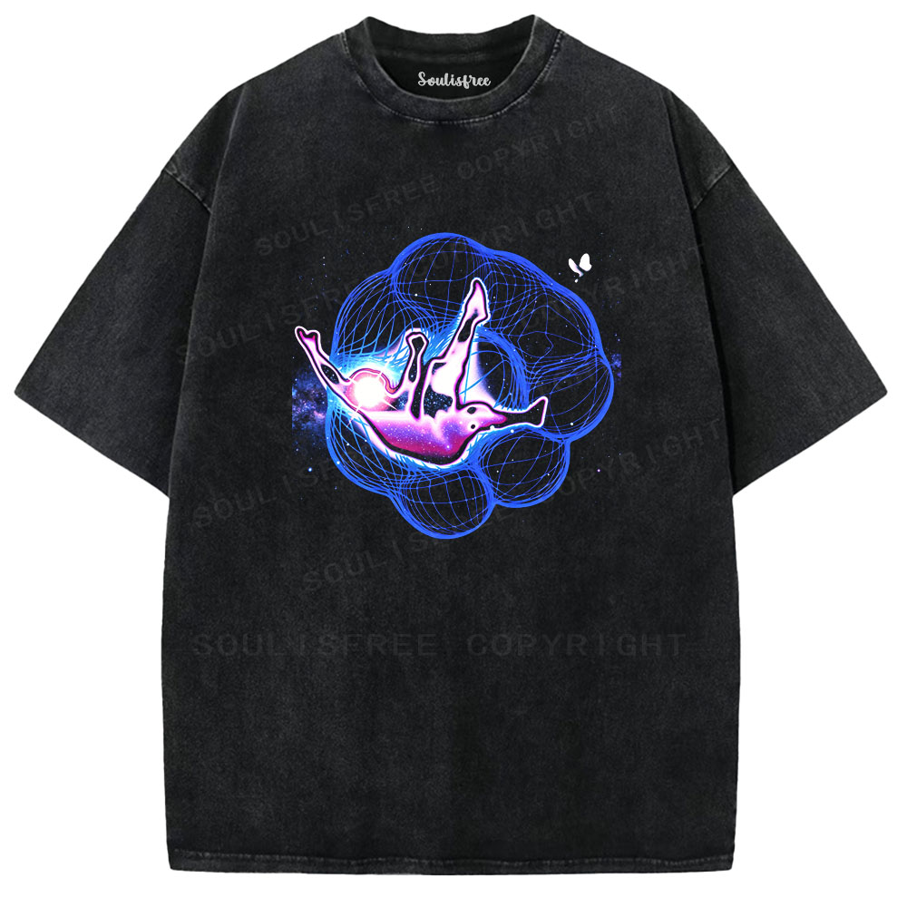 Soulisfree Cosmic Drift Washed Tee
