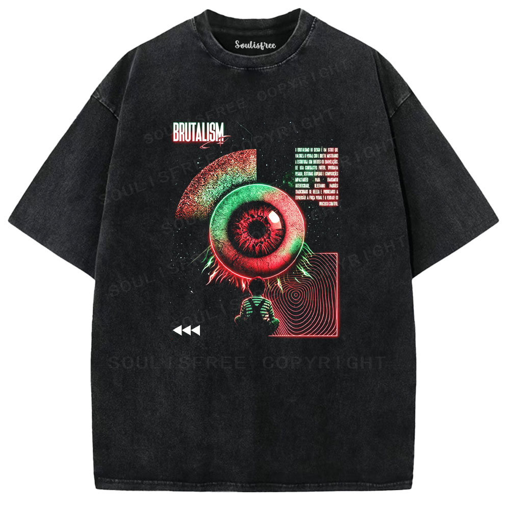 Soulisfree Brutalism Eye Washed Tee