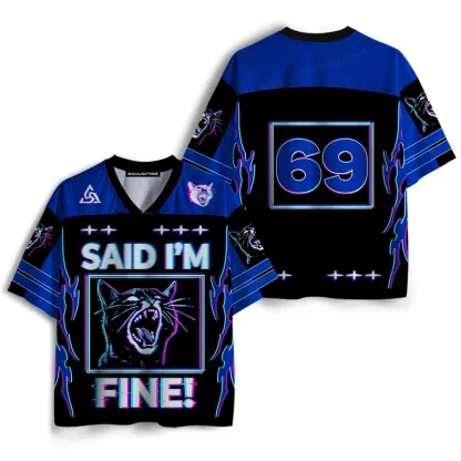 Soulisfree I SAID I'M FINE! Mesh Jersey