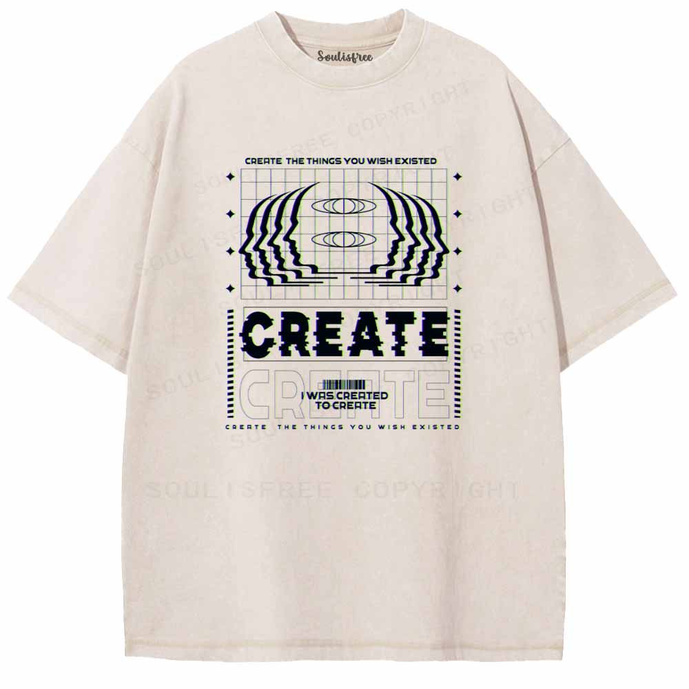 Soulisfree  CRERTE THE THINGS YOU WISH EXISTED Washed Tee
