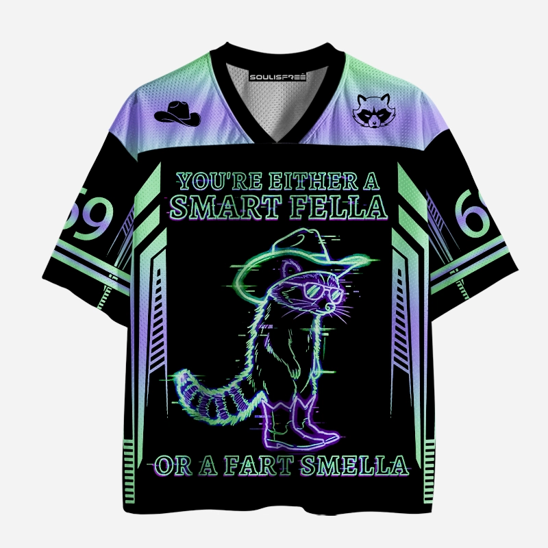 Soulisfree Cyber Cowboy Raccoon Mesh Jersey