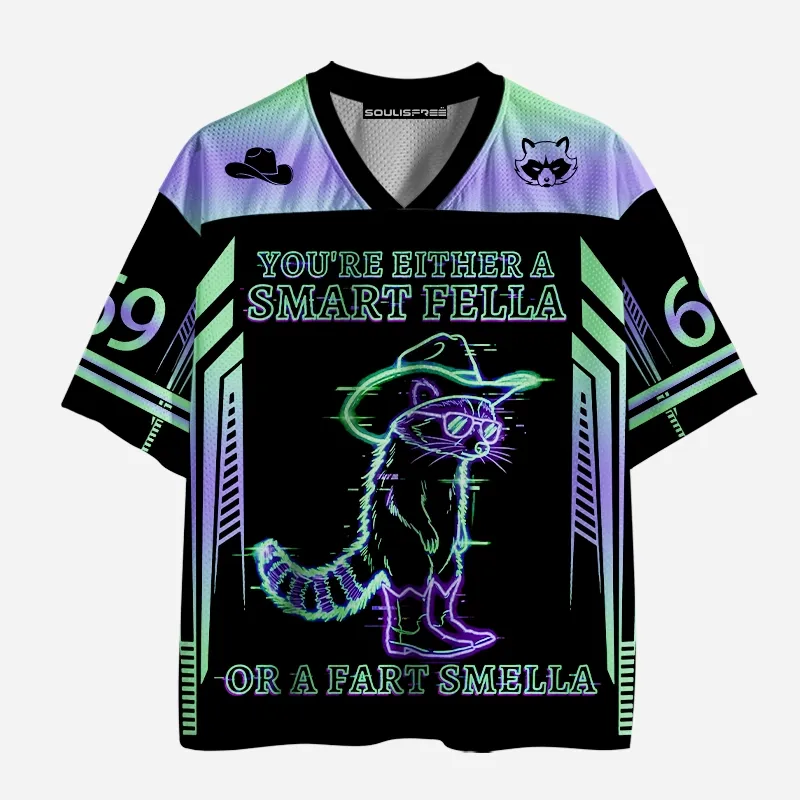 Soulisfree Cyber Cowboy Raccoon Mesh Jersey
