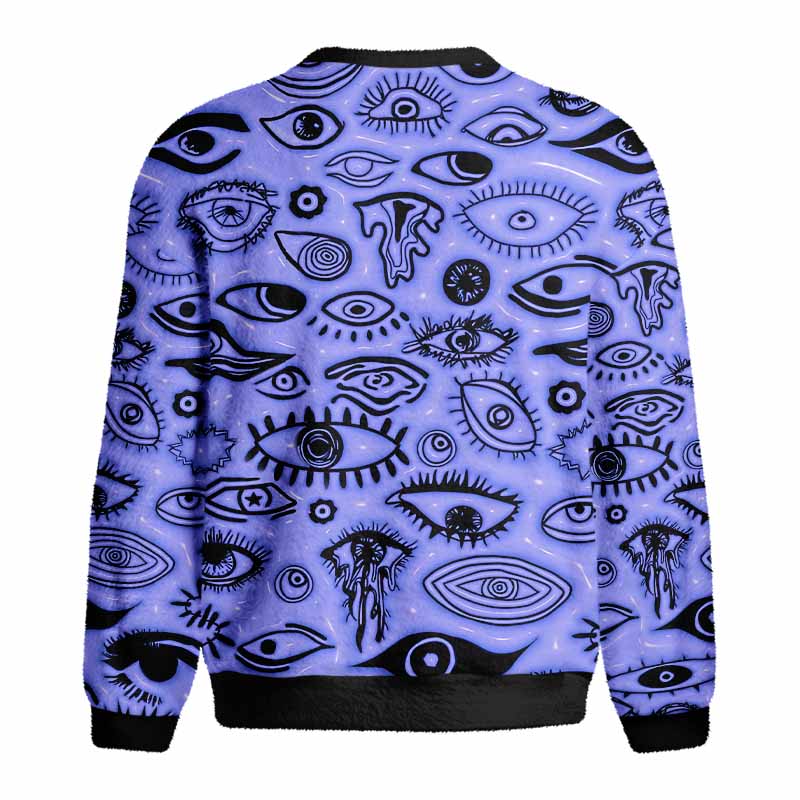 Soulisfree VISION BEYOND REALITY Fuzzy Crewneck Sweater