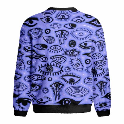 Soulisfree VISION BEYOND REALITY Fuzzy Crewneck Sweater