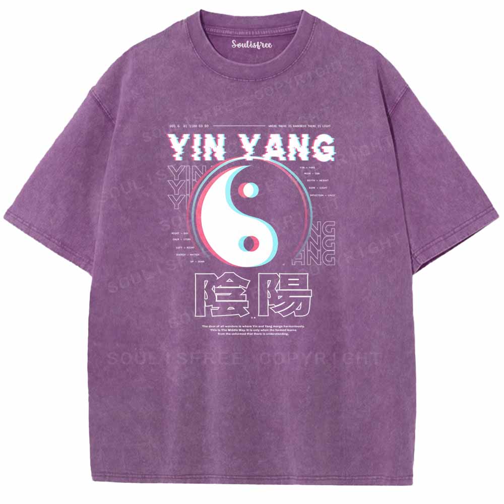 Soulisfree  YIN YANG Washed Tee