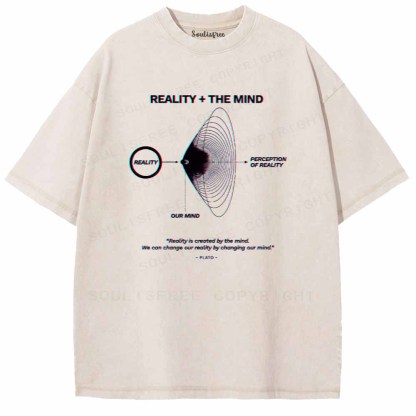 Soulisfree  REALITY + THE MIND Washed Tee
