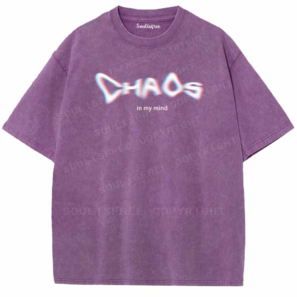 Soulisfree Chaos In My Mind Washed Tee