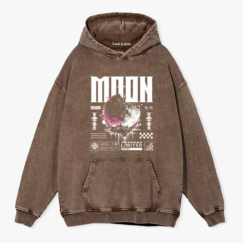 Soulisfree Limited Edition Moon  Washed Hoodie
