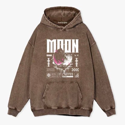 Soulisfree Limited Edition Moon  Washed Hoodie