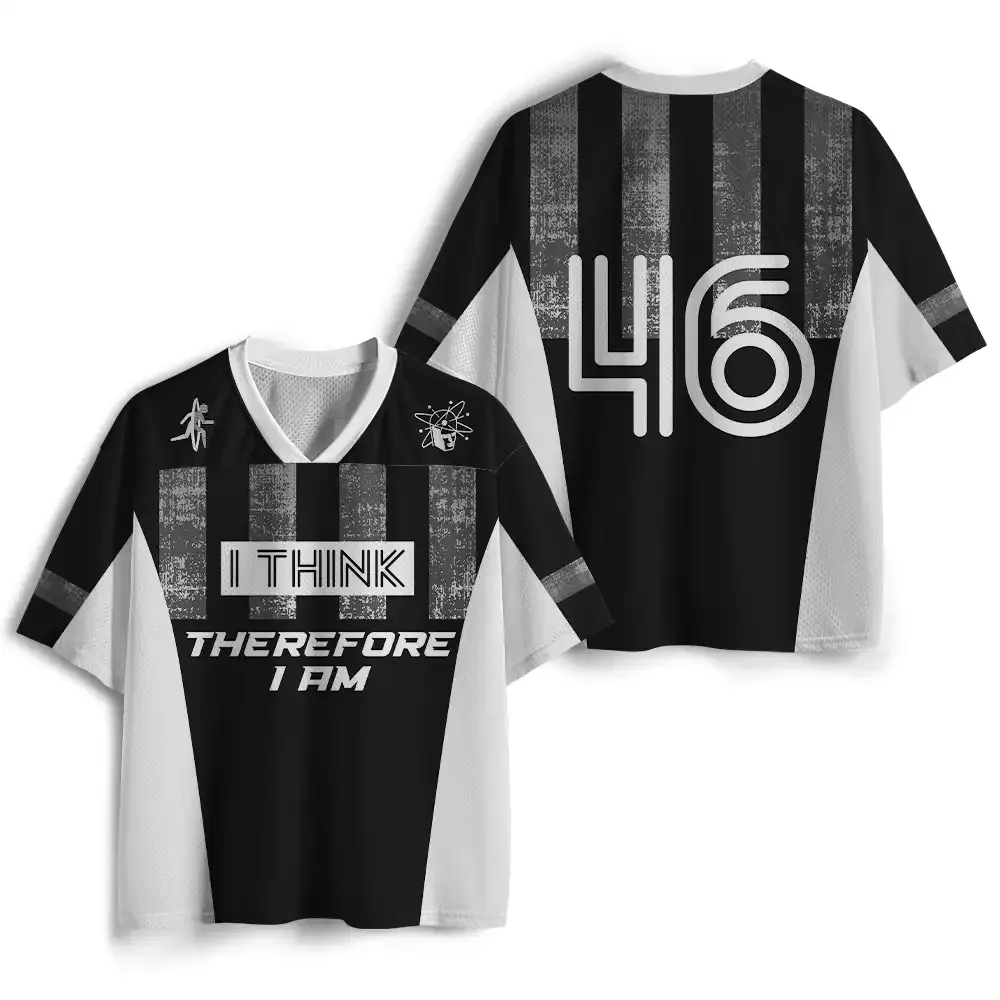Personalized I Think Therefore I am Mesh Jersey