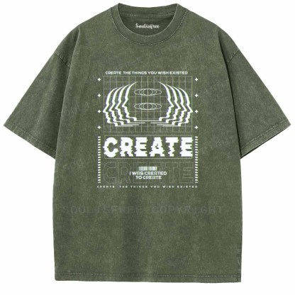 Soulisfree  CRERTE THE THINGS YOU WISH EXISTED Washed Tee