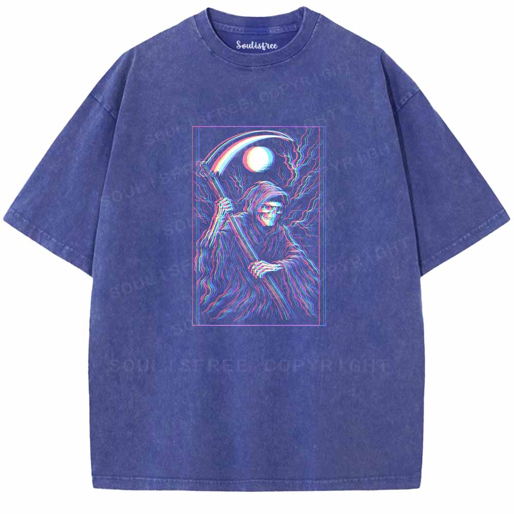 Soulisfree  Glitch Reaper Washed Tee