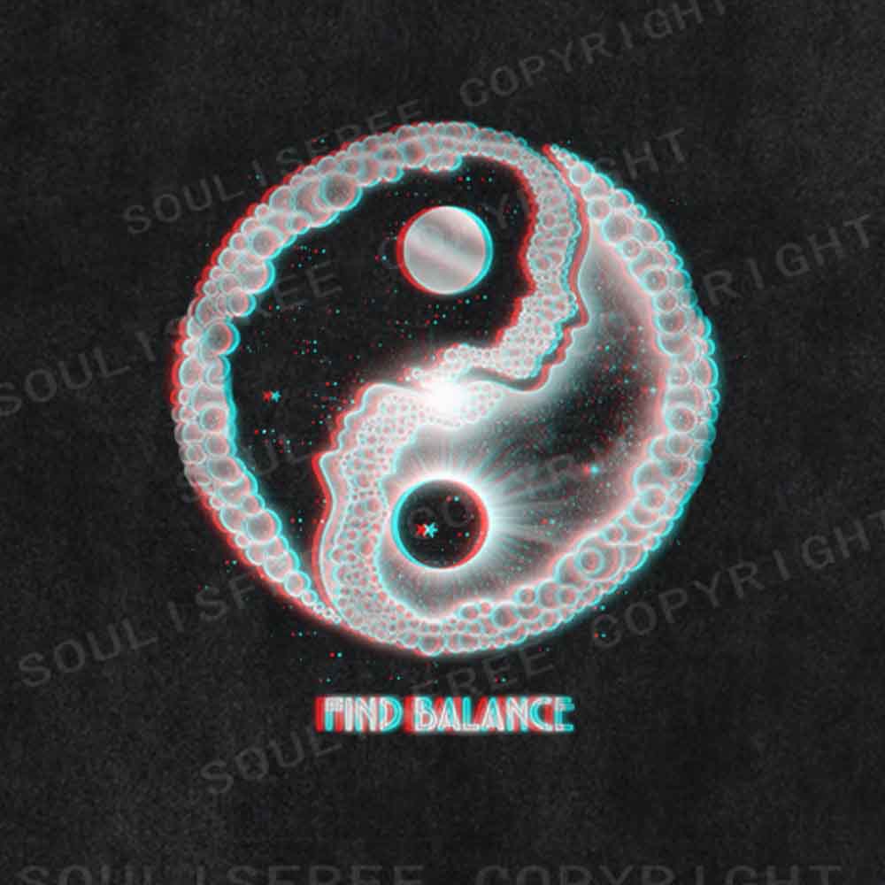 Soulisfree Find Balance  Washed Tee