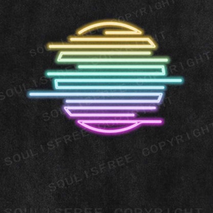 Soulisfree Glorp Retro Vaporwave Sun Washed Tee