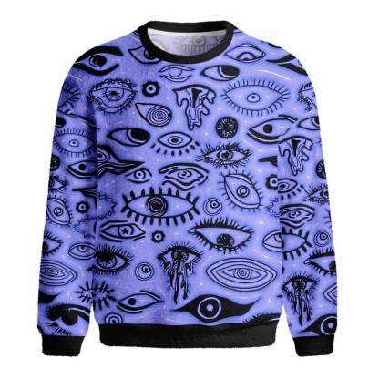 Soulisfree VISION BEYOND REALITY Fuzzy Crewneck Sweater