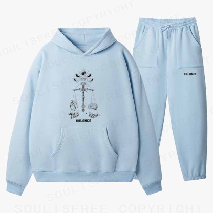Soulisfree Soul & Mind Celestial Balance Cotton Fleece Hoodie Set